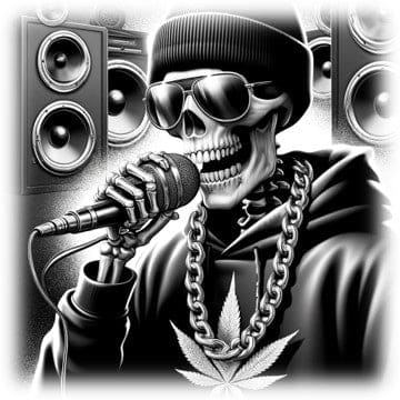 "Droppin' Beatz - Mic Check" - ASScoozie Design on FrostBuddy Universal Buddy | A Sweet Sip