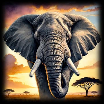 "Elephant Emperor - Golden Savanna" - ASScoozie Design on FrostBuddy Universal Buddy | A Sweet Sip