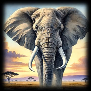 "Elephant Emperor - Twilight Plains" - ASScoozie Design on FrostBuddy Universal Buddy | A Sweet Sip