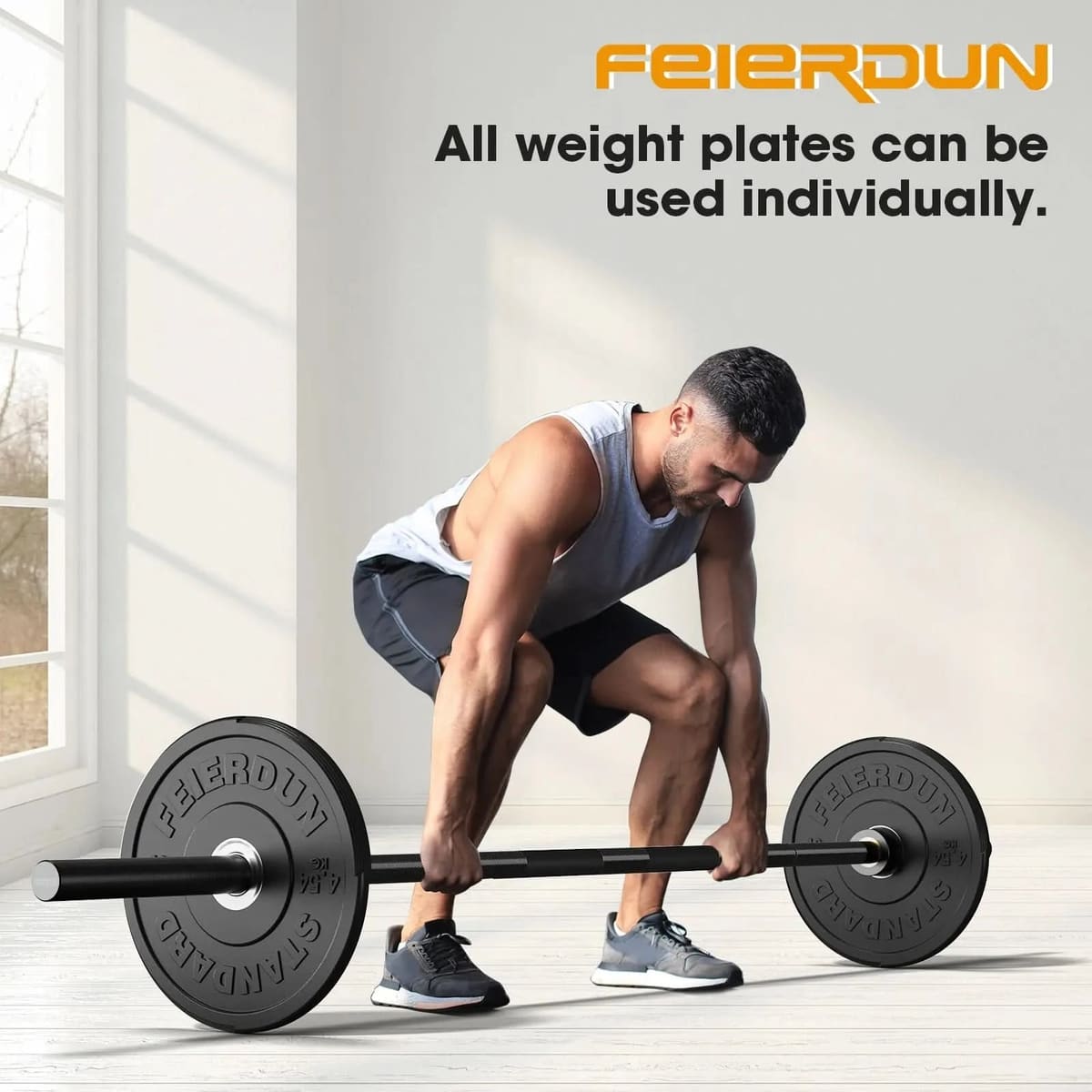 FED Fitness Feierdun Series BP1 Color Olympic Bumper Plate 2"