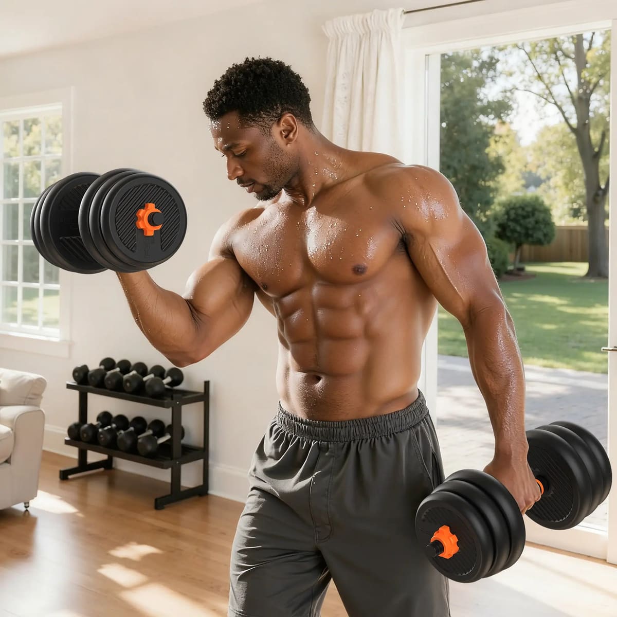 FED Fitness Feierdun Series DS2 5 In 1 Adjustable Eco-Friendly Dumbbell Set