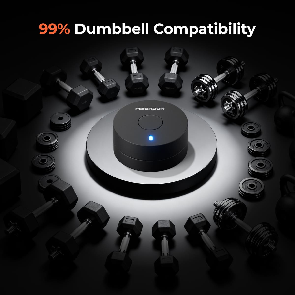 FED Fitness Feierdun Series DT1 Smart Bluetooth Dumbbell Tracker with APP