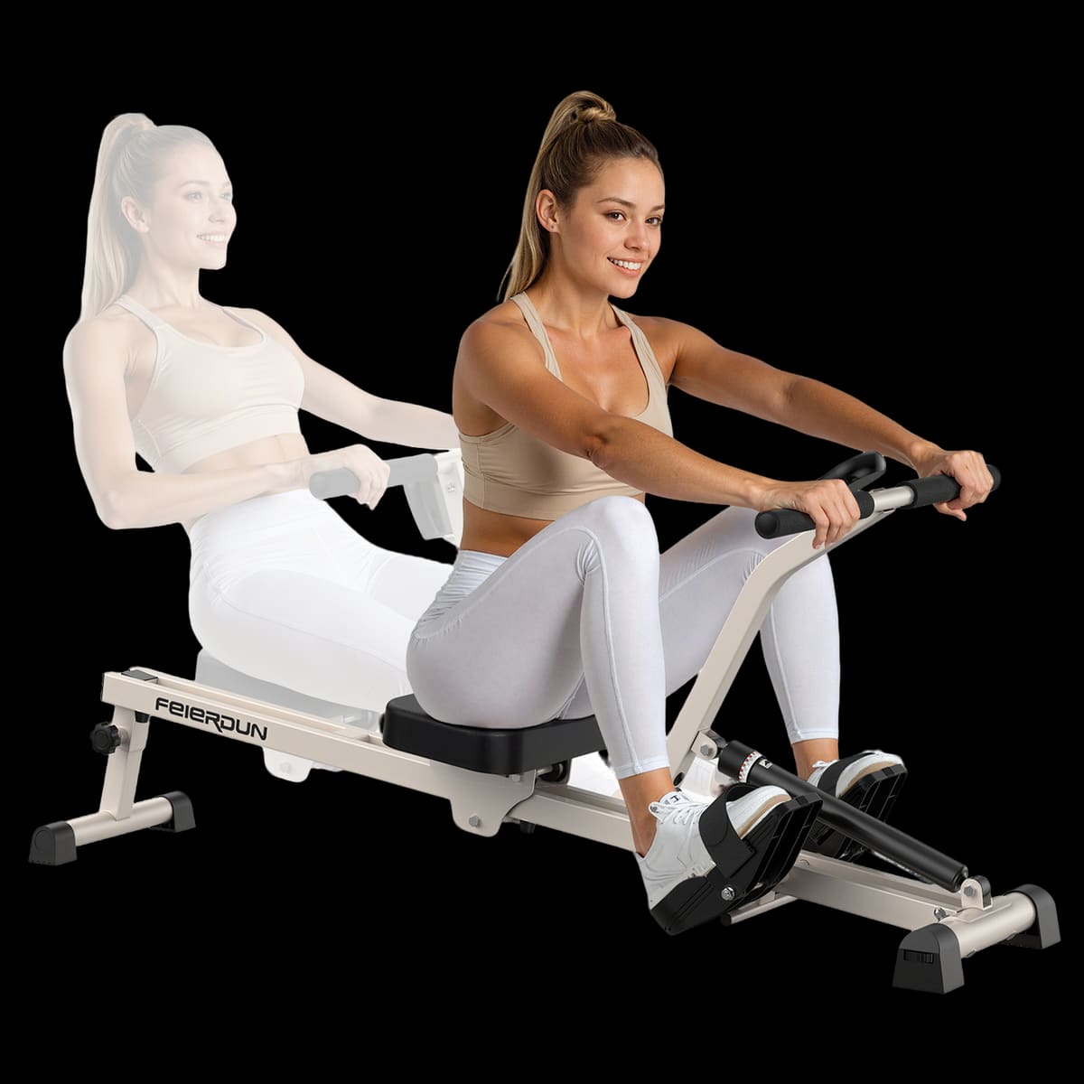FED Fitness Feierdun Series RM1 Hydraulic Compact Adjustable Rowing Machine