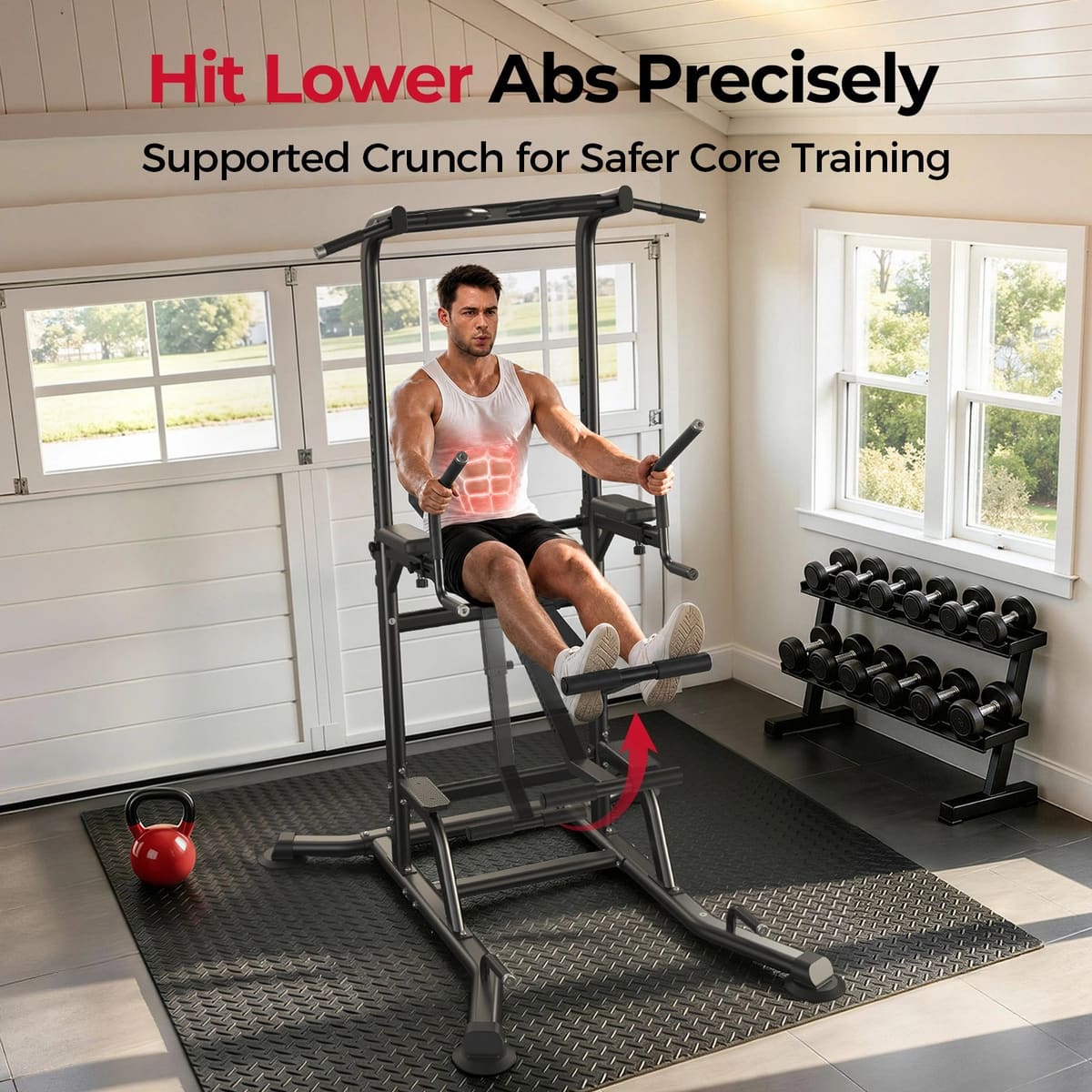 FED Fitness Flybird Series PT6 Heavy Duty Power Tower