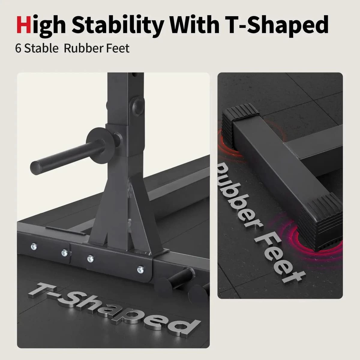FED Fitness Flybird Series SR1 Adjustable Width Squat Rack With Pull-Up Bar