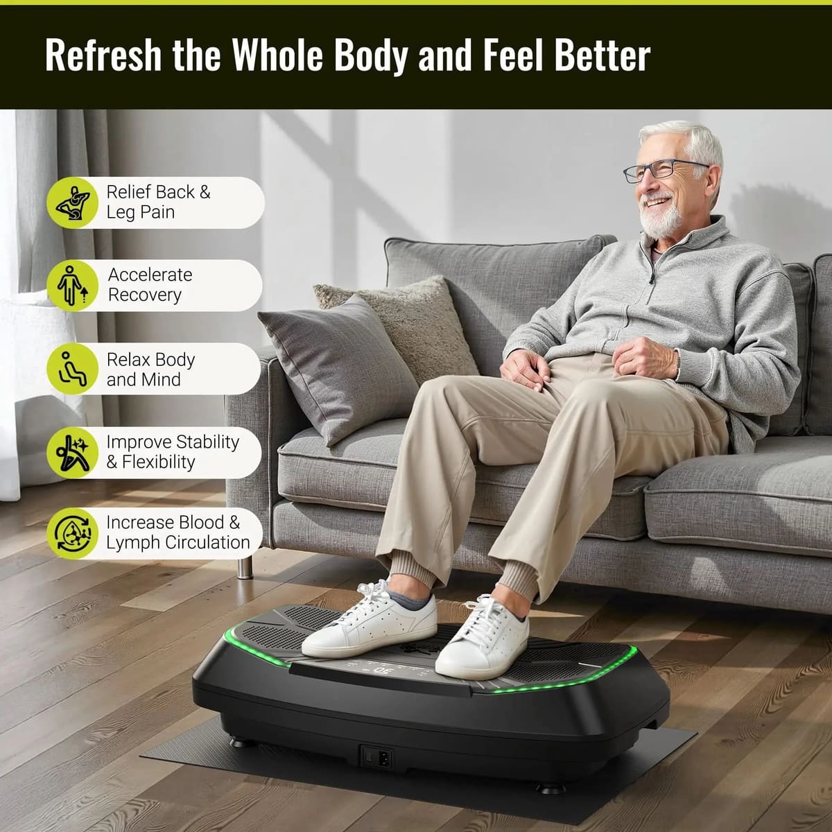 FED Fitness Flybird Series VP3 4D Triple Motors Vibration Plate