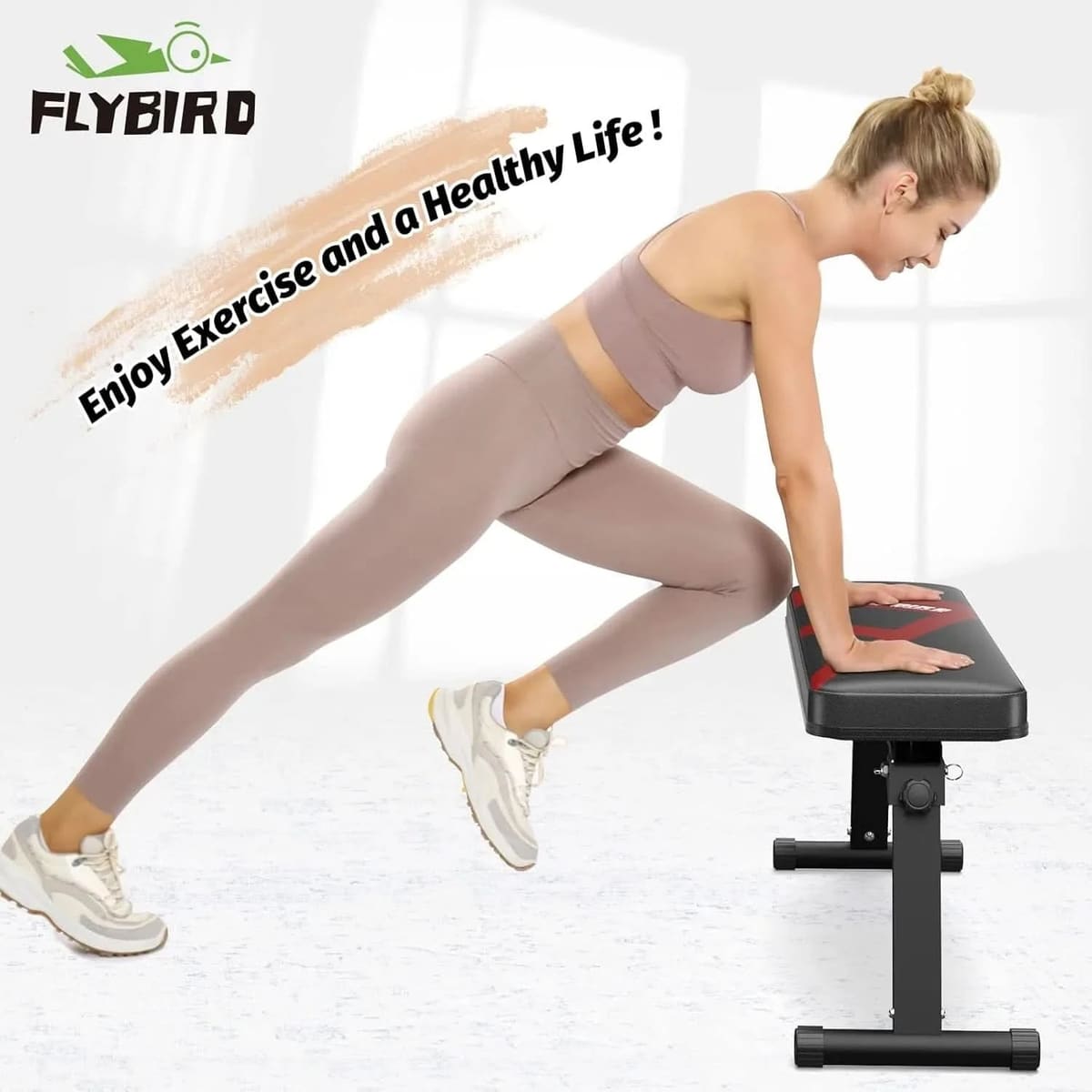FED Fitness Flybird Series WB1 Foldable Flat Weight Bench
