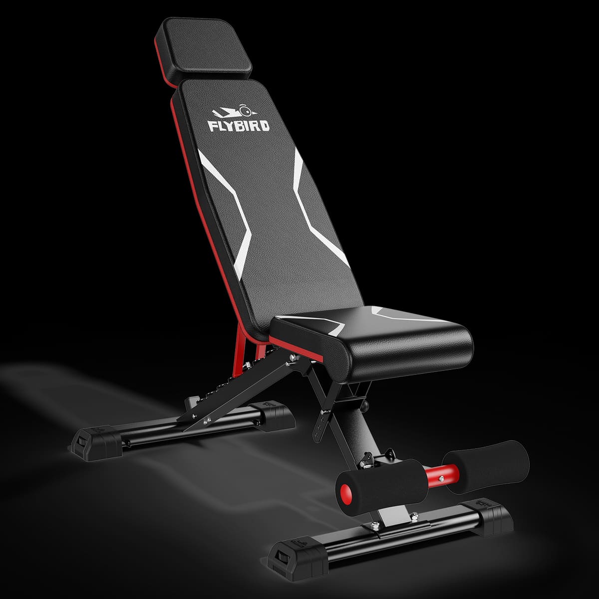 FED Fitness Flybird Series WB3 Foldable Adjustable Bench With Headrest
