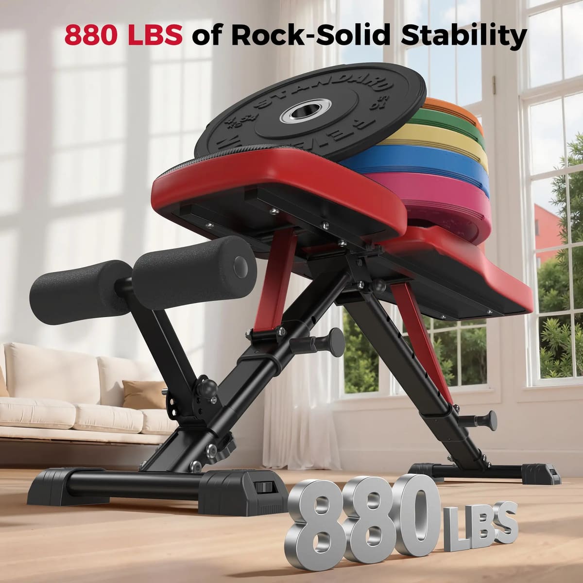 FED Fitness Flybird Series WB6 Foldable Adjustable Weight Bench Classic