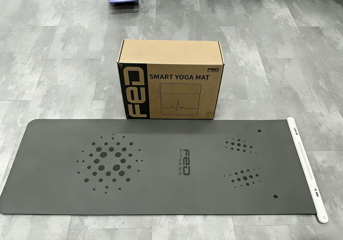 FED FITNESS Smart Yoga Mat - Durable & Sturdy, Extra Thick Non-Slip Surface, Ideal for Yoga, Pilates, and Floor Workouts