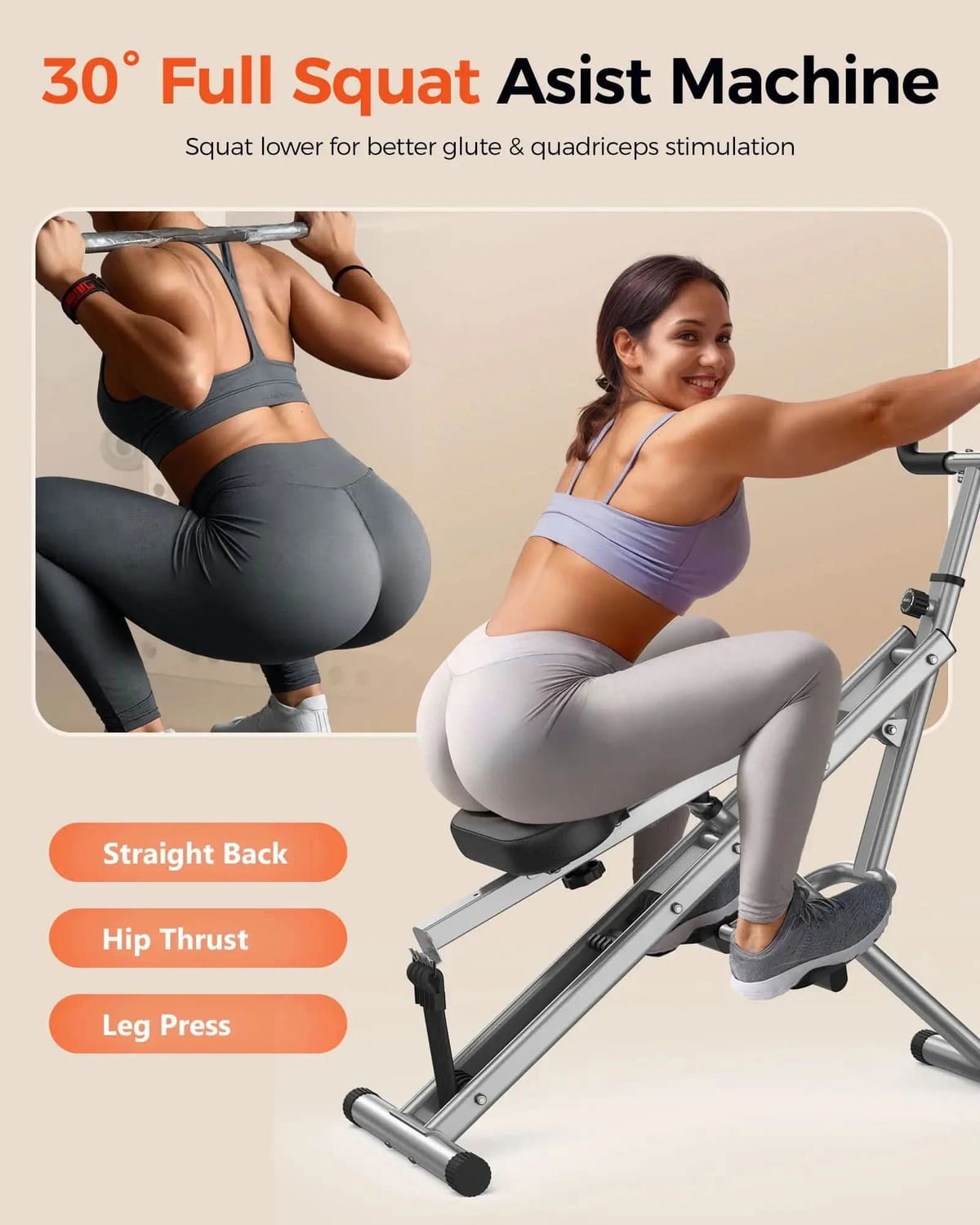 FED Fitness Sportsroyals Series DQ1 Home Squat Machine