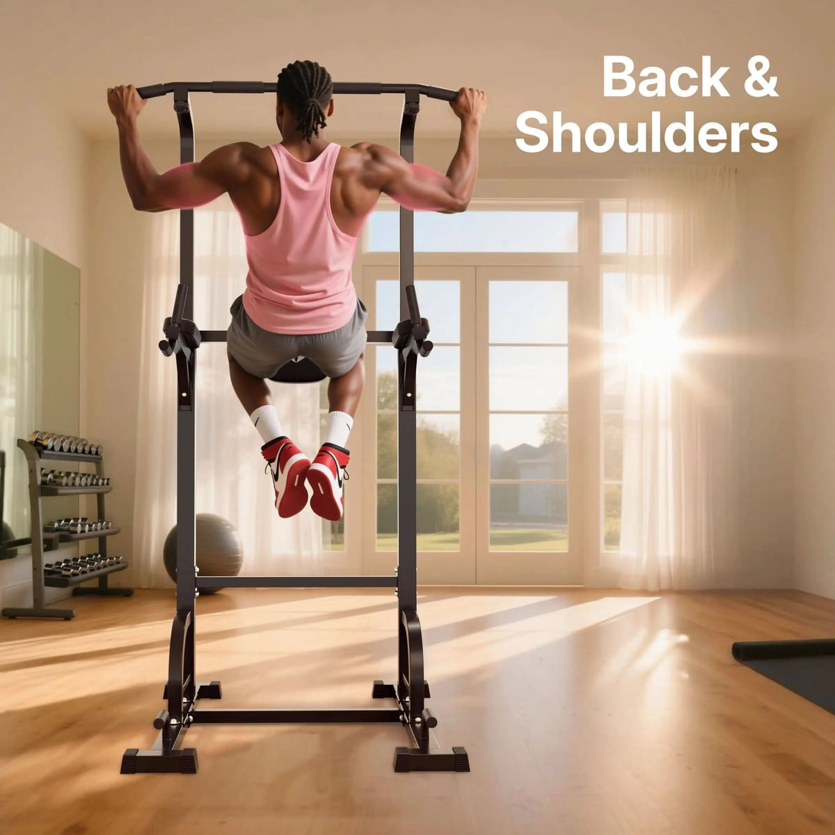 FED Fitness Sportsroyals Series PT3 Multi-function Power Tower Pull-Up Dip Station