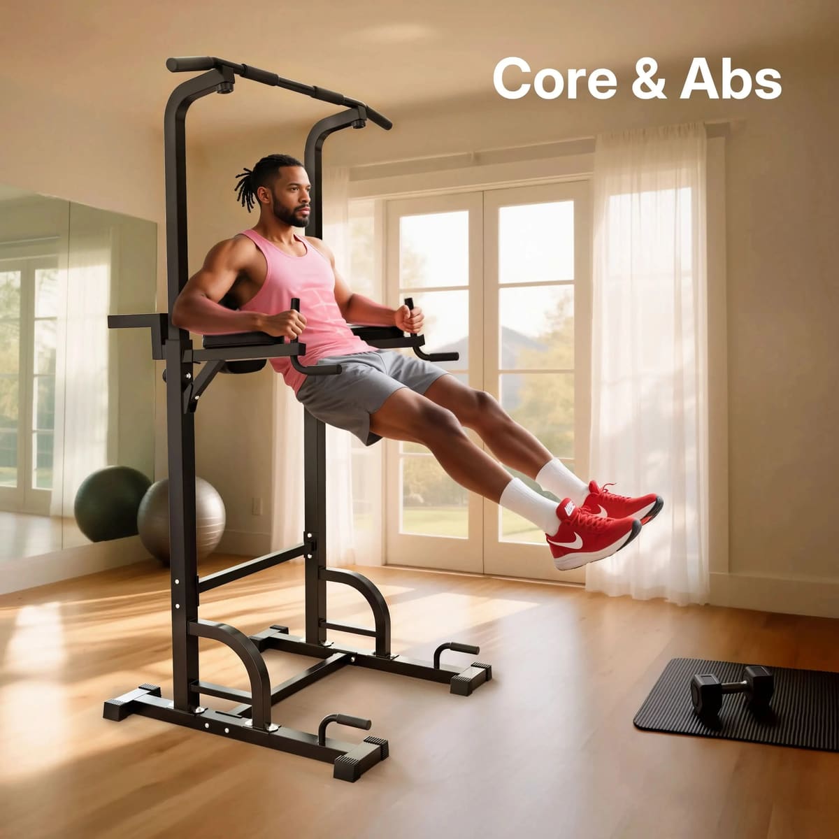 FED Fitness Sportsroyals Series PT3 Multi-function Power Tower Pull-Up Dip Station