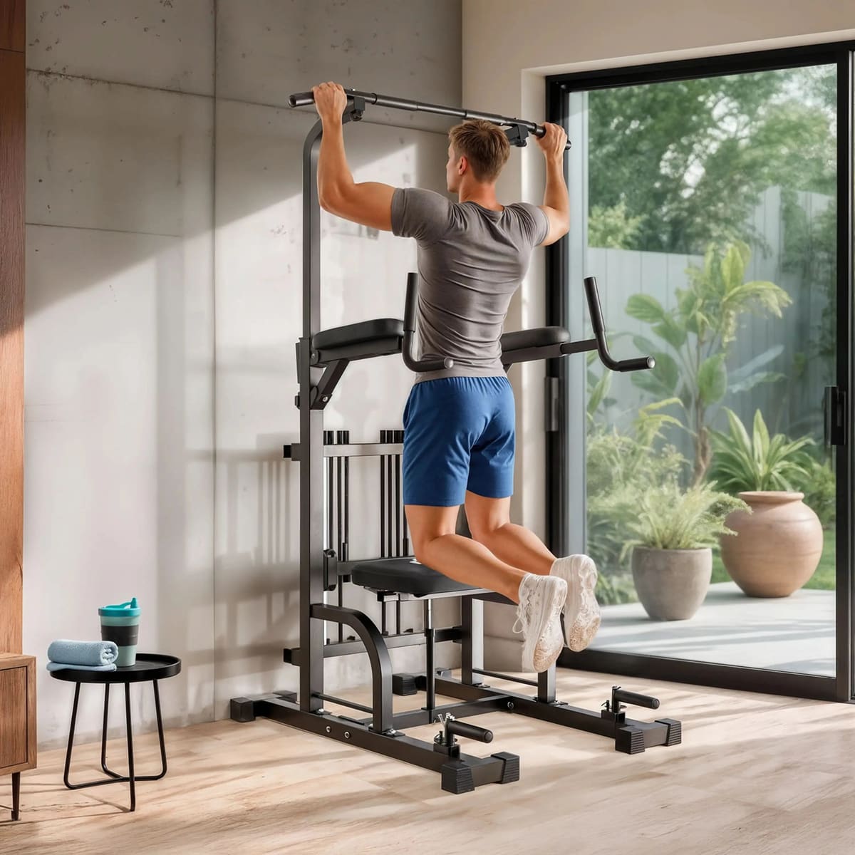 FED Fitness Sportsroyals Series PT4 Assisted Power Tower Pull-Up Machine
