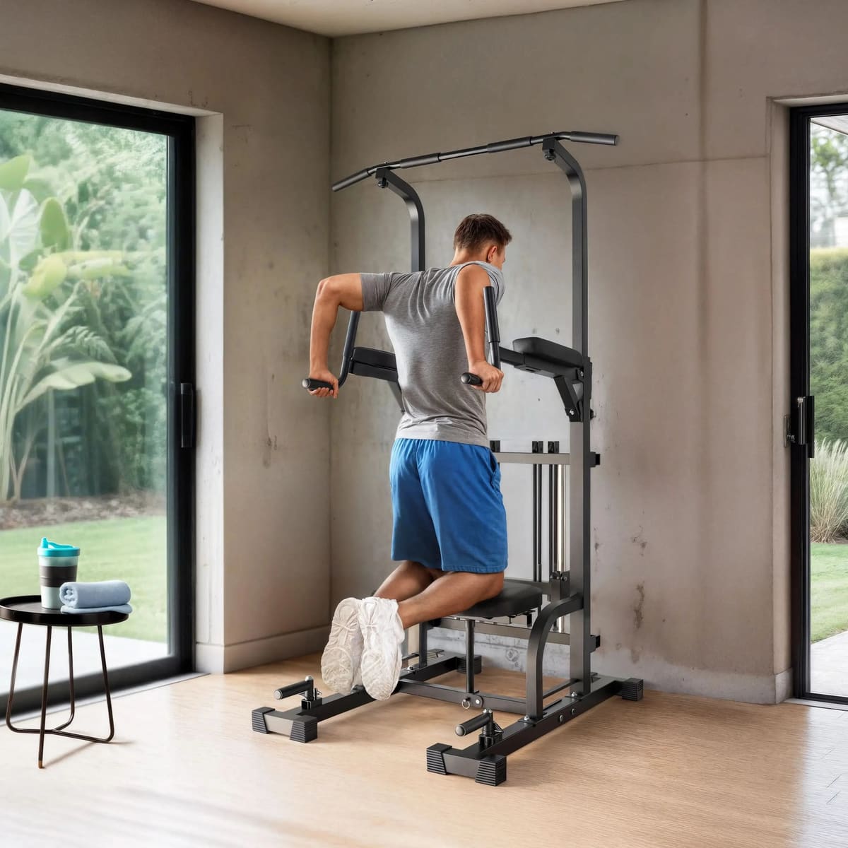 FED Fitness Sportsroyals Series PT4 Assisted Power Tower Pull-Up Machine