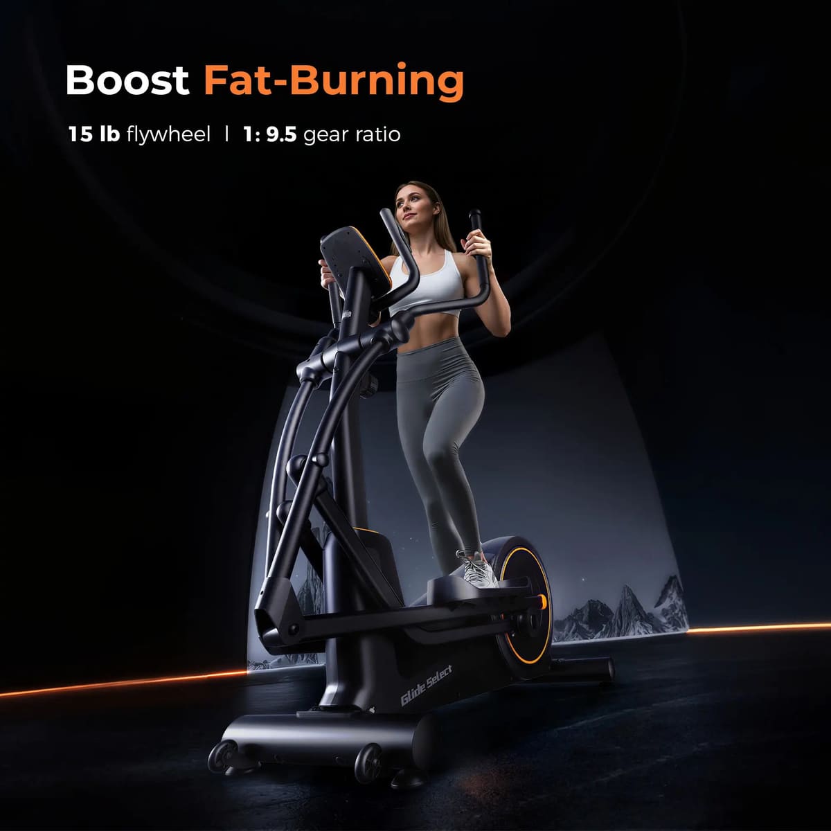 FED Fitness Yosuda Series EM1 Long-Stride Magnetic Elliptical Machine