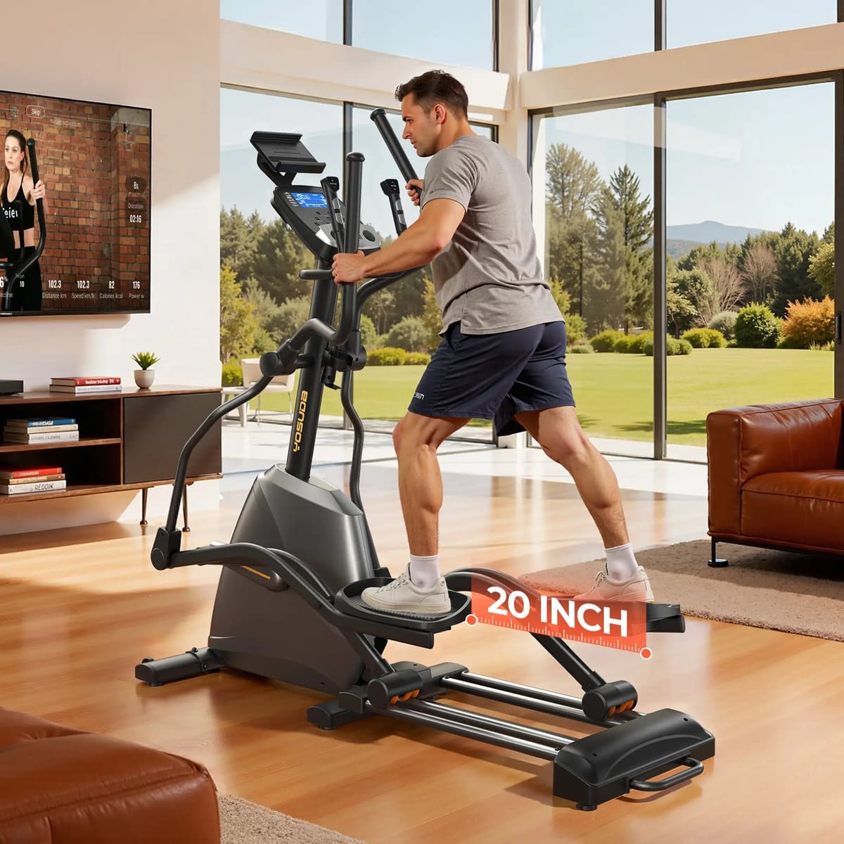 FED Fitness Yosuda Series EM2 Electromagnetic Elliptical Machine