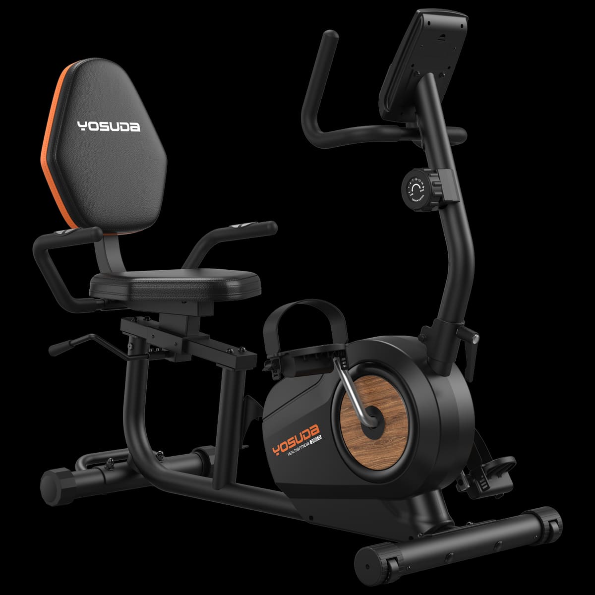 FED Fitness Yosuda Series RE2 Magnetic Recumbent Bike With Resistance Bands