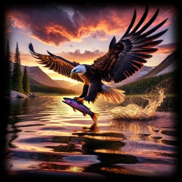 "Flight of the Eagle - Sunset Strike" - ASScoozie Design on FrostBuddy Universal Buddy | A Sweet Sip