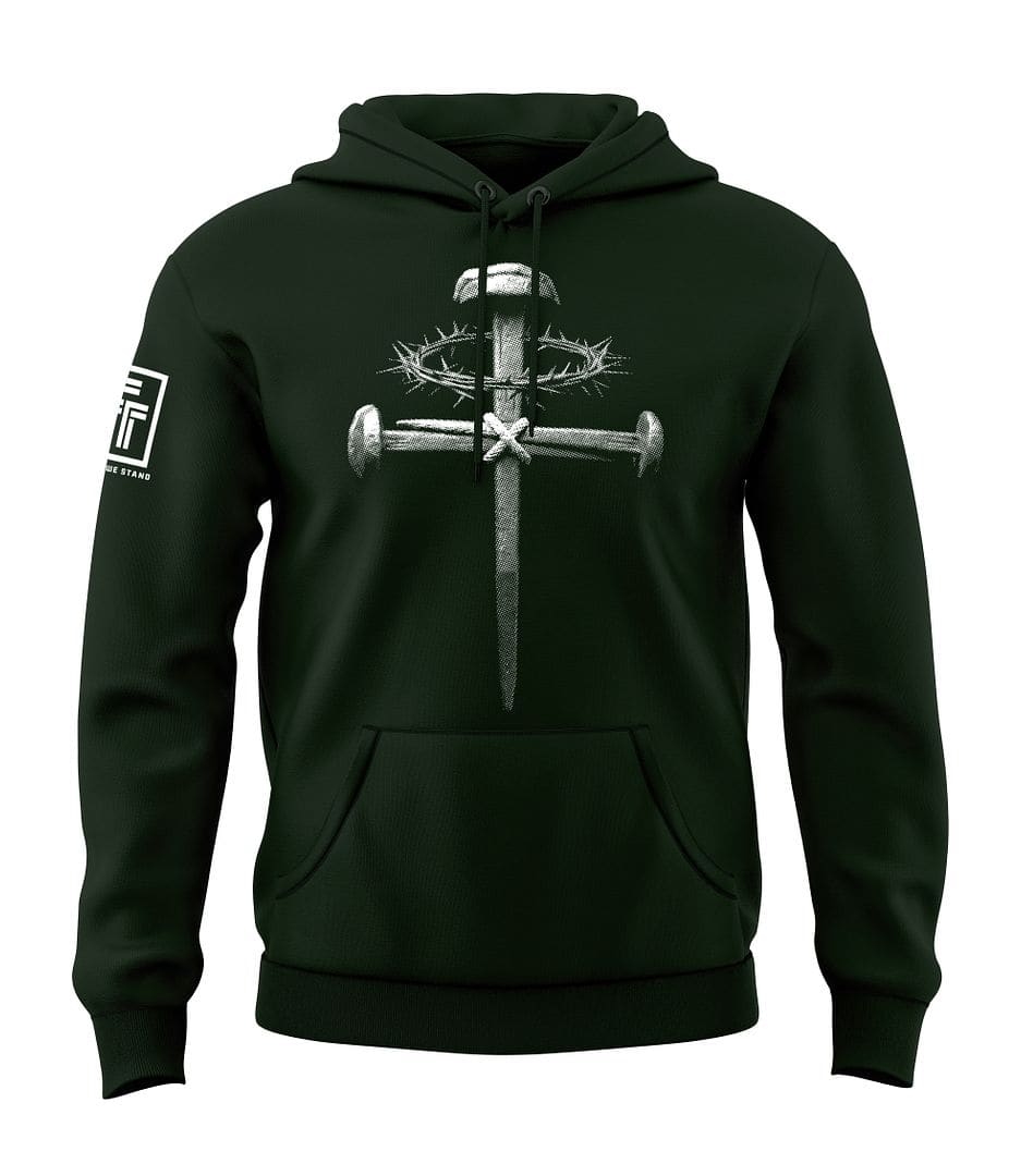 Forged Victory: Nail & Cross Sweatshirt