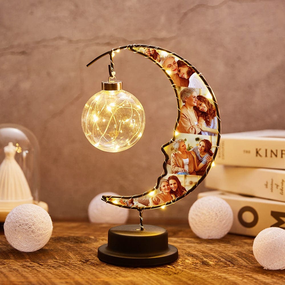 Christmas Gift For Mom Photo Moon Light with 6 Photo Mother's Day Gift