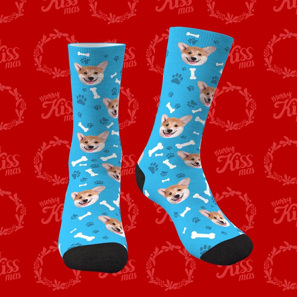Christmas Gifts Dog Face Socks Personalized Socks - 8 Colors