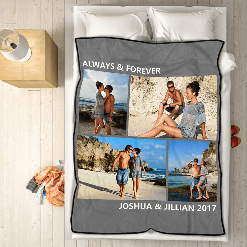 GiftLAB Custom Photo Blankets Custom Collage Blankets Personalized Gifts For Girlfriend