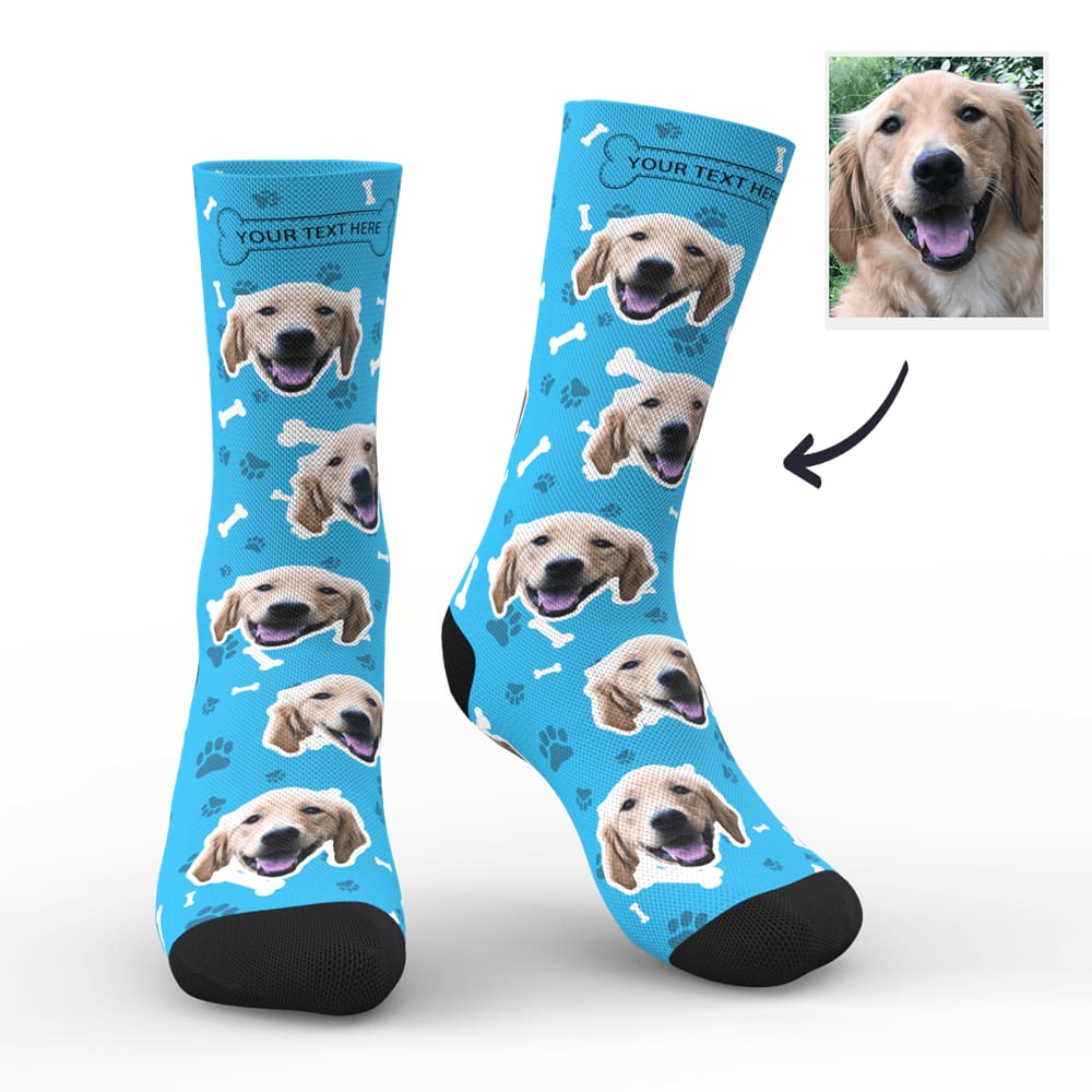 Dog Face Socks Personalized Socks Dog Mom Gifts - 8 Colors