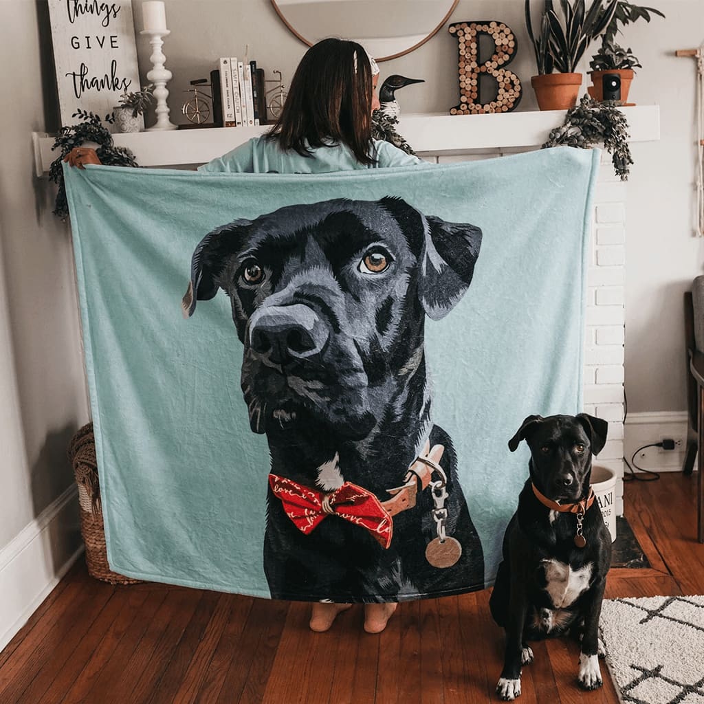 Dog Mom Gift Photo Blanket Dog Blanket Pet Memorial Gifts