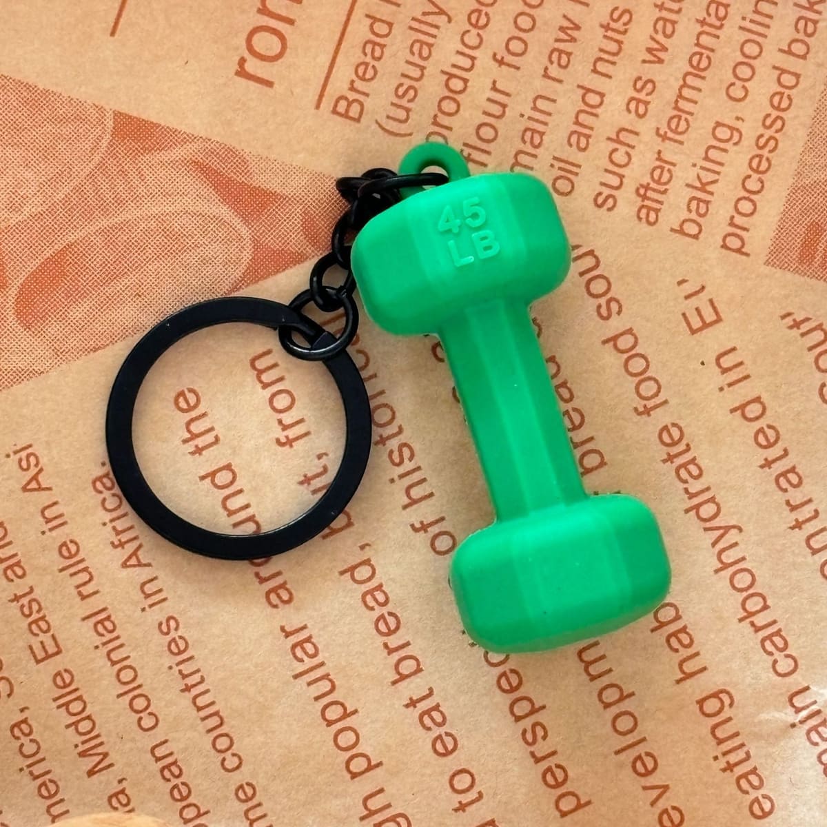 Dumbbell Keychain Accessories Equipment Pendant Mini Backpack Keychain