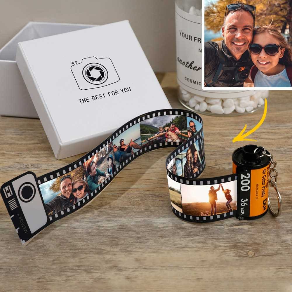 Father's Day Keychain Custom Camera Roll Keychain Personalized Film Keychain Best Fathers Day Gift