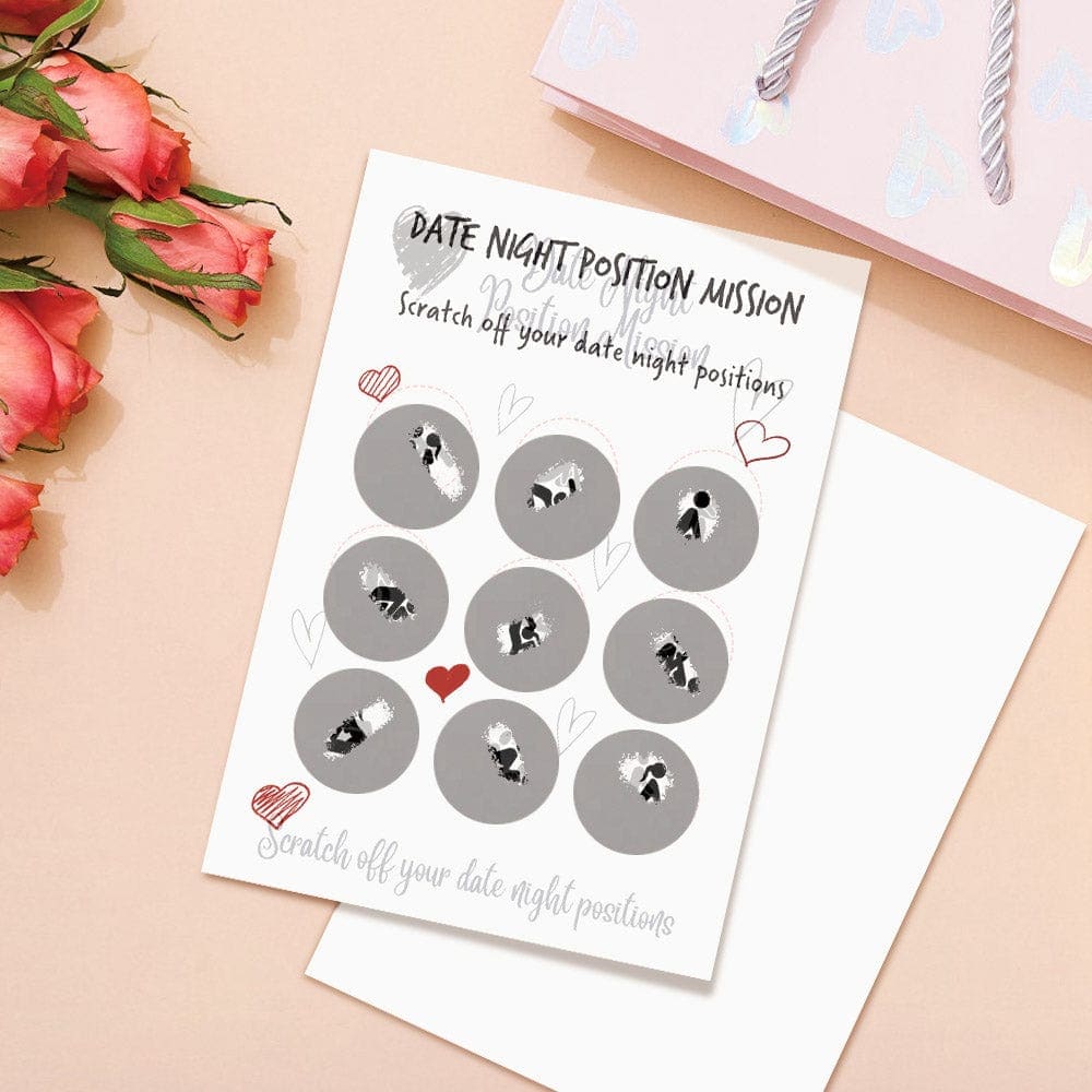 Scratch off Cards Date Night Positions Mission Scratch Card for Couple