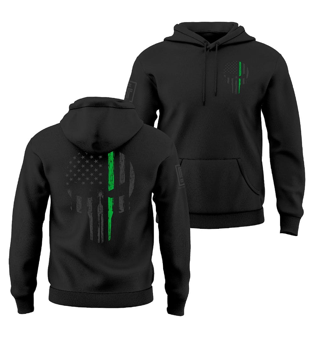 Green Line Skull Stealth Sweatshirt