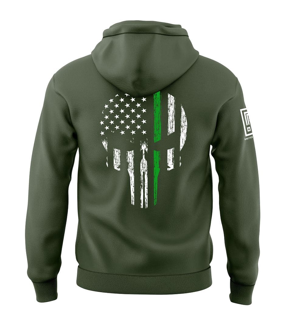 Green Line Skull Sweatshirt