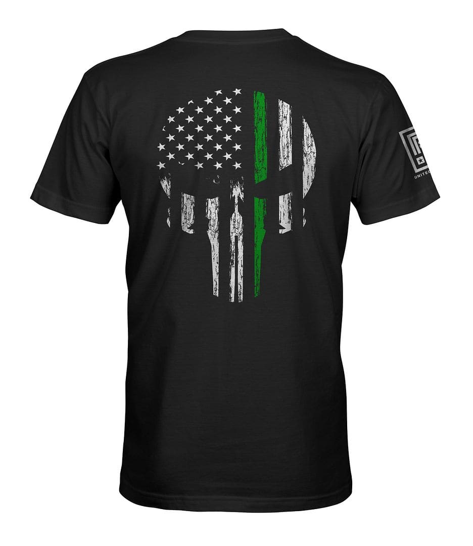 Green Line Skull T-Shirt