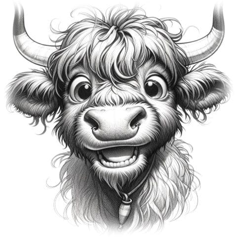 "Heavenly Highlander - Silly Grin" - ASScoozie Design on FrostBuddy Universal Buddy | A Sweet Sip