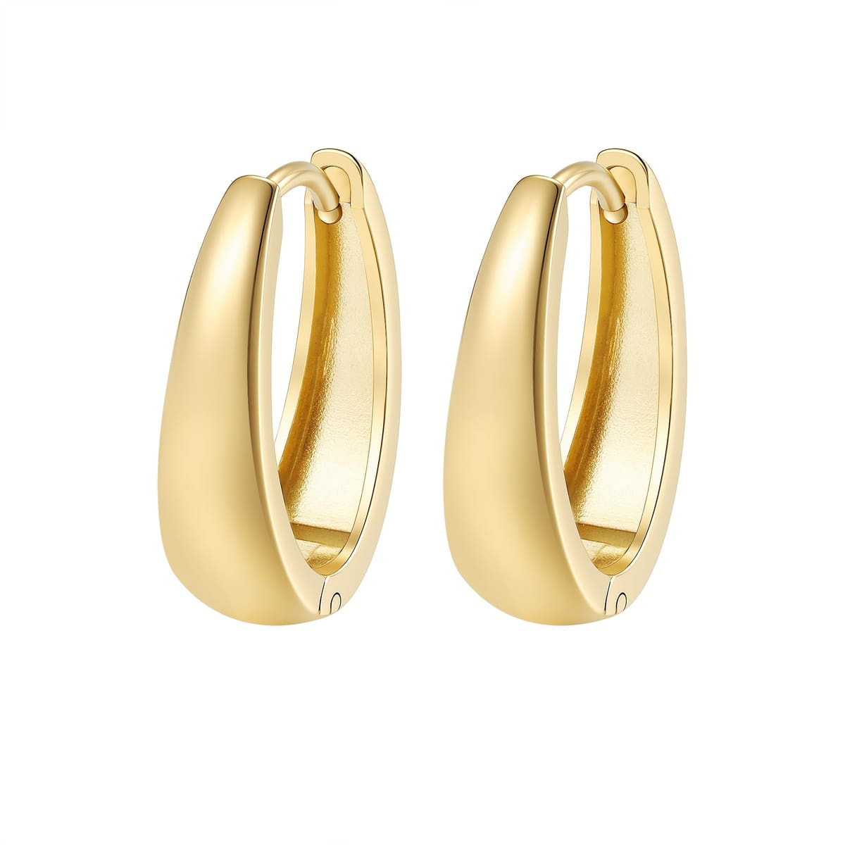 Bold Dome Hoop Earrings Waterproof