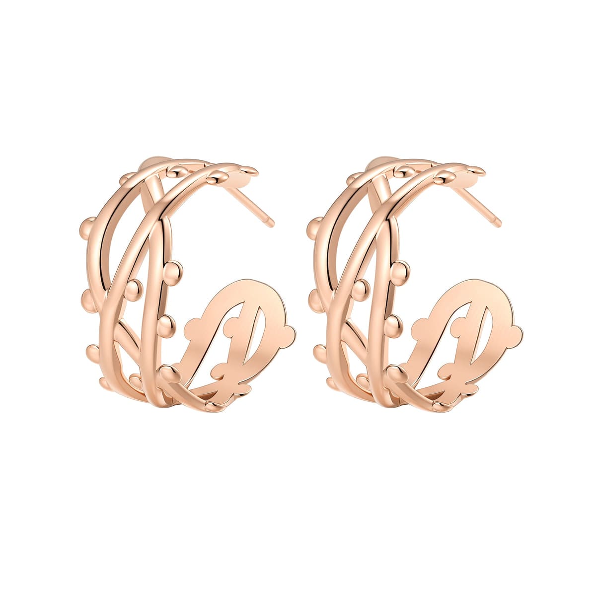 Bubble Twist Hoop Earrings Waterproof