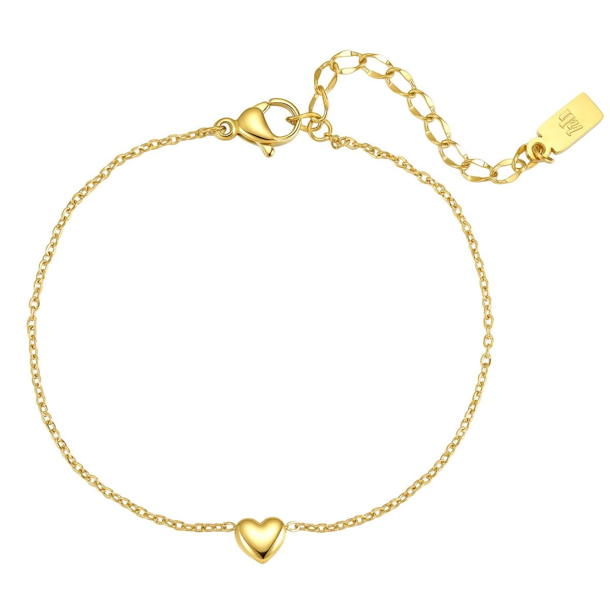 Chunky Heart Bracelet Waterproof