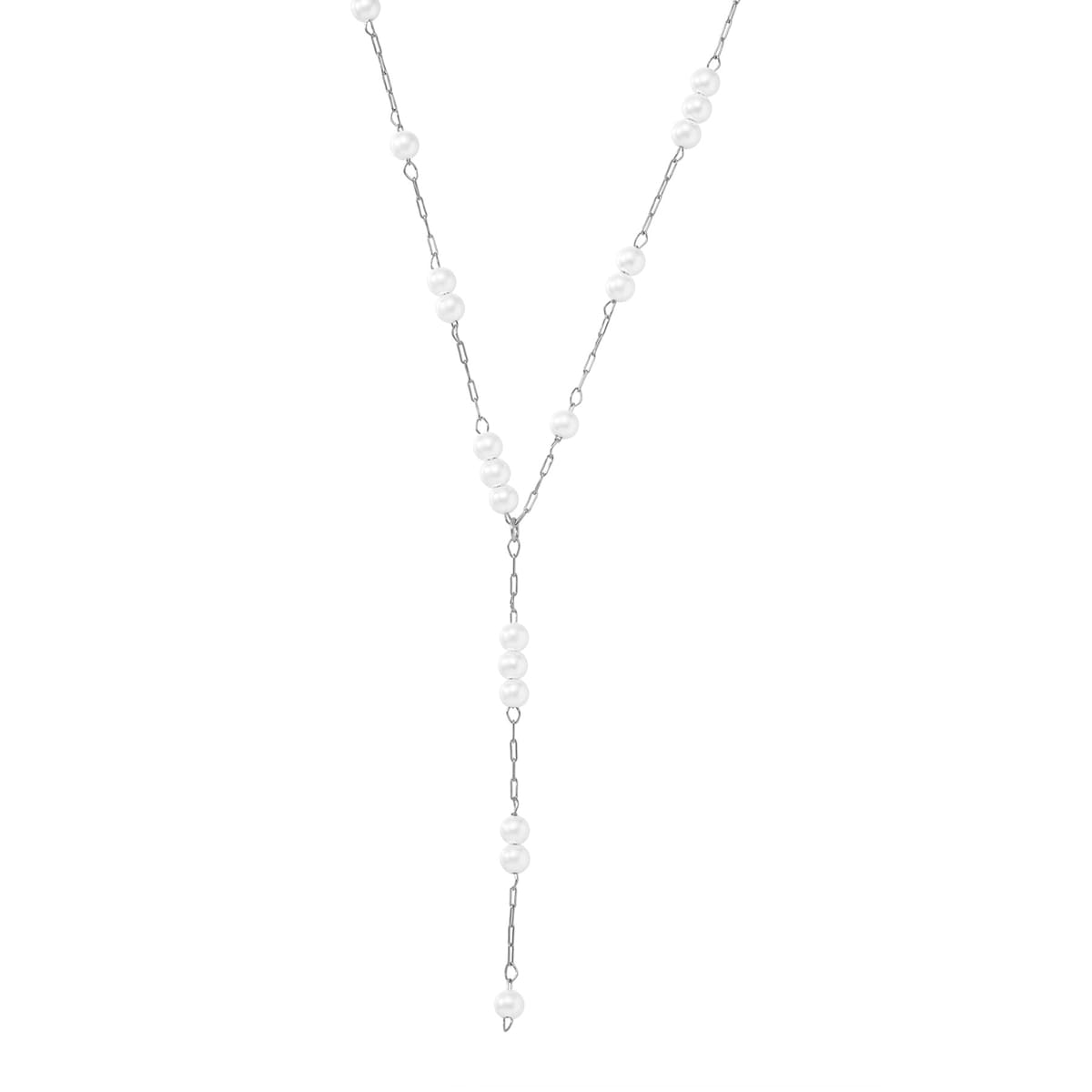 Cluster Pearl Y Chain Necklace Waterproof
