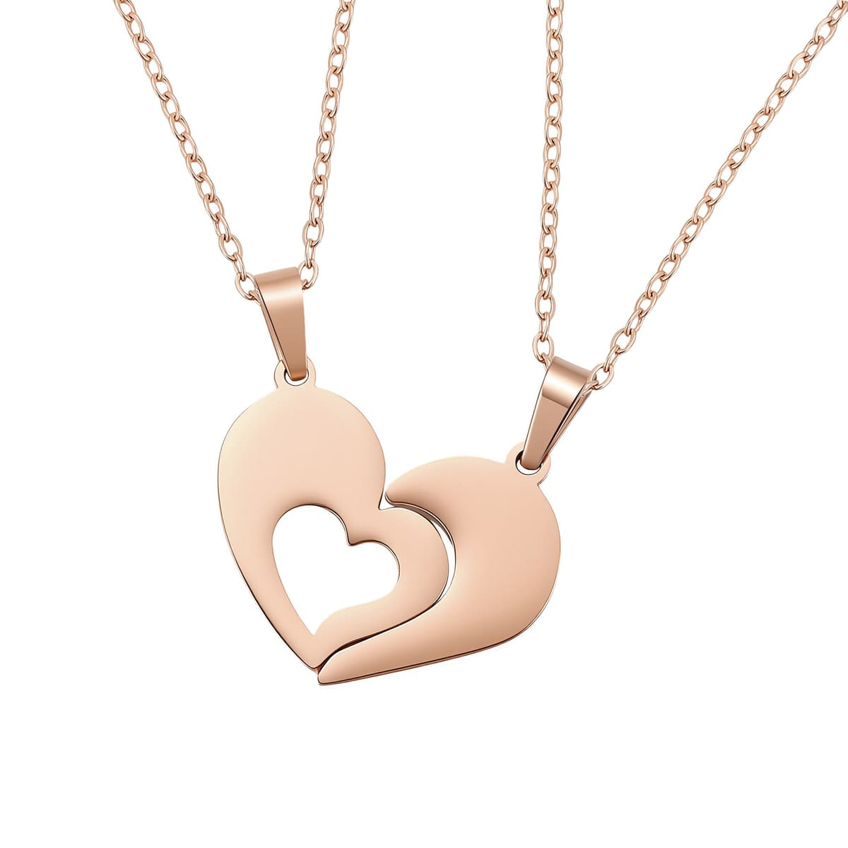 Connected Family Heart Necklace Set Waterproof