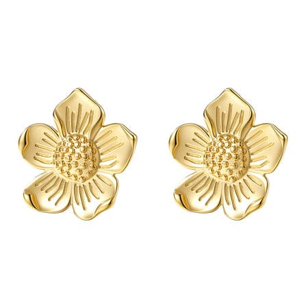Daisy Flower Stud Earrings Waterproof