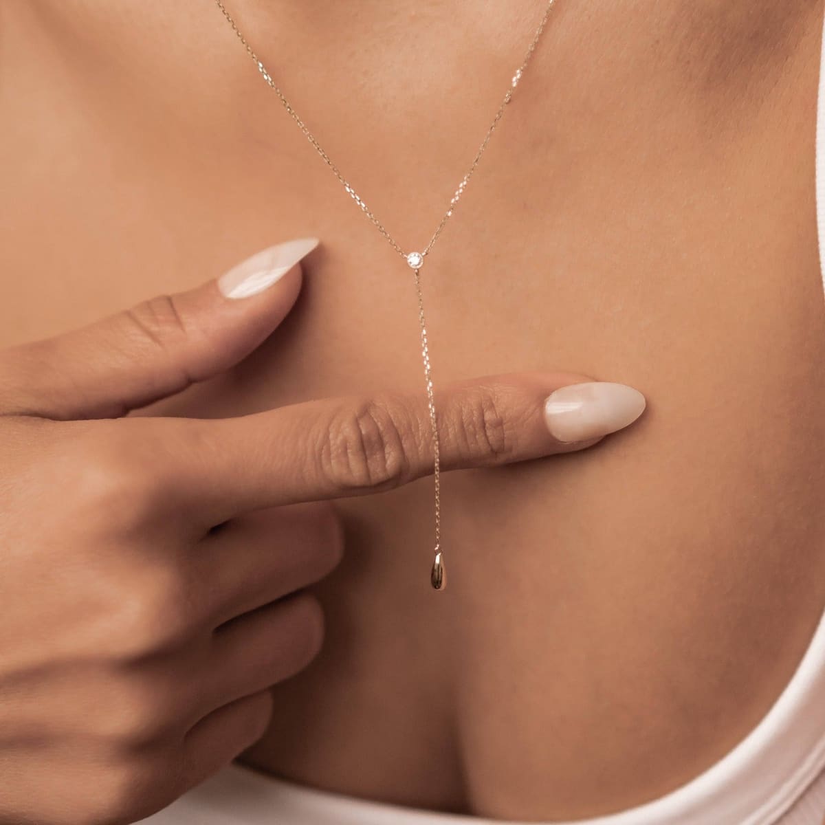 Golden Drop Necklace 14K - Gold