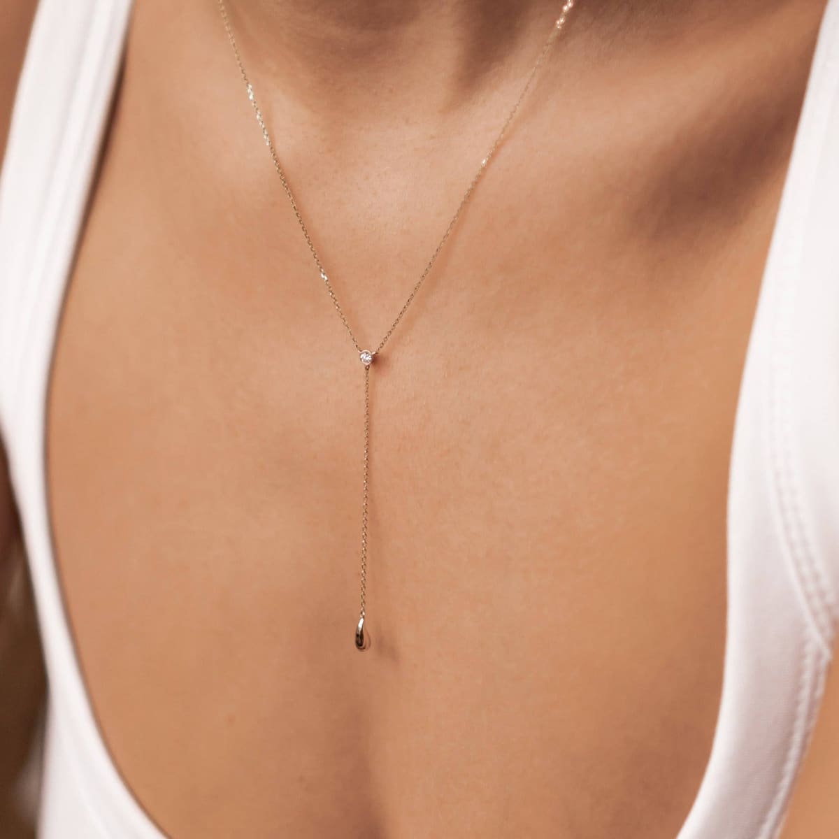 Golden Drop Necklace 14K - Gold