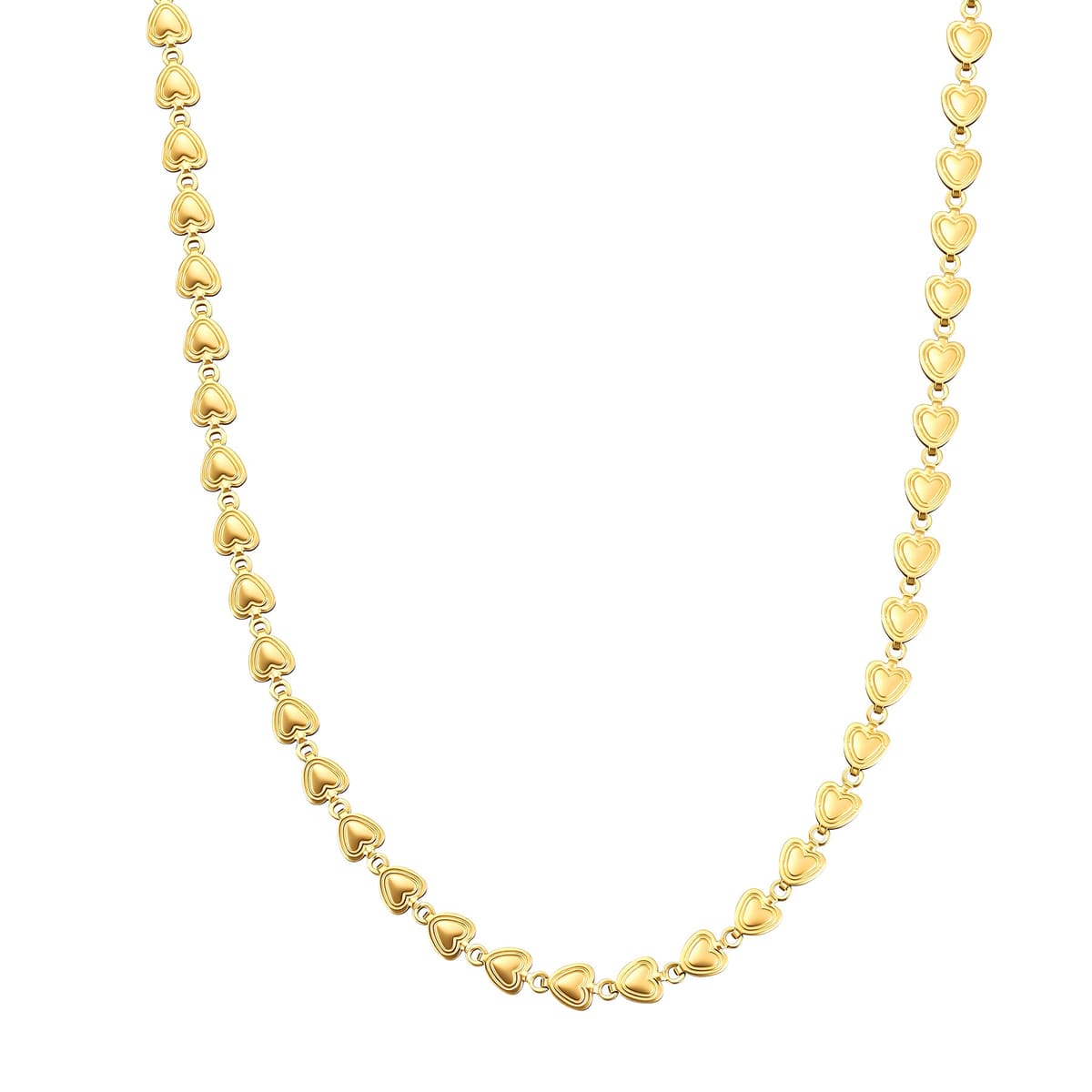 Heart Link Necklace Waterproof