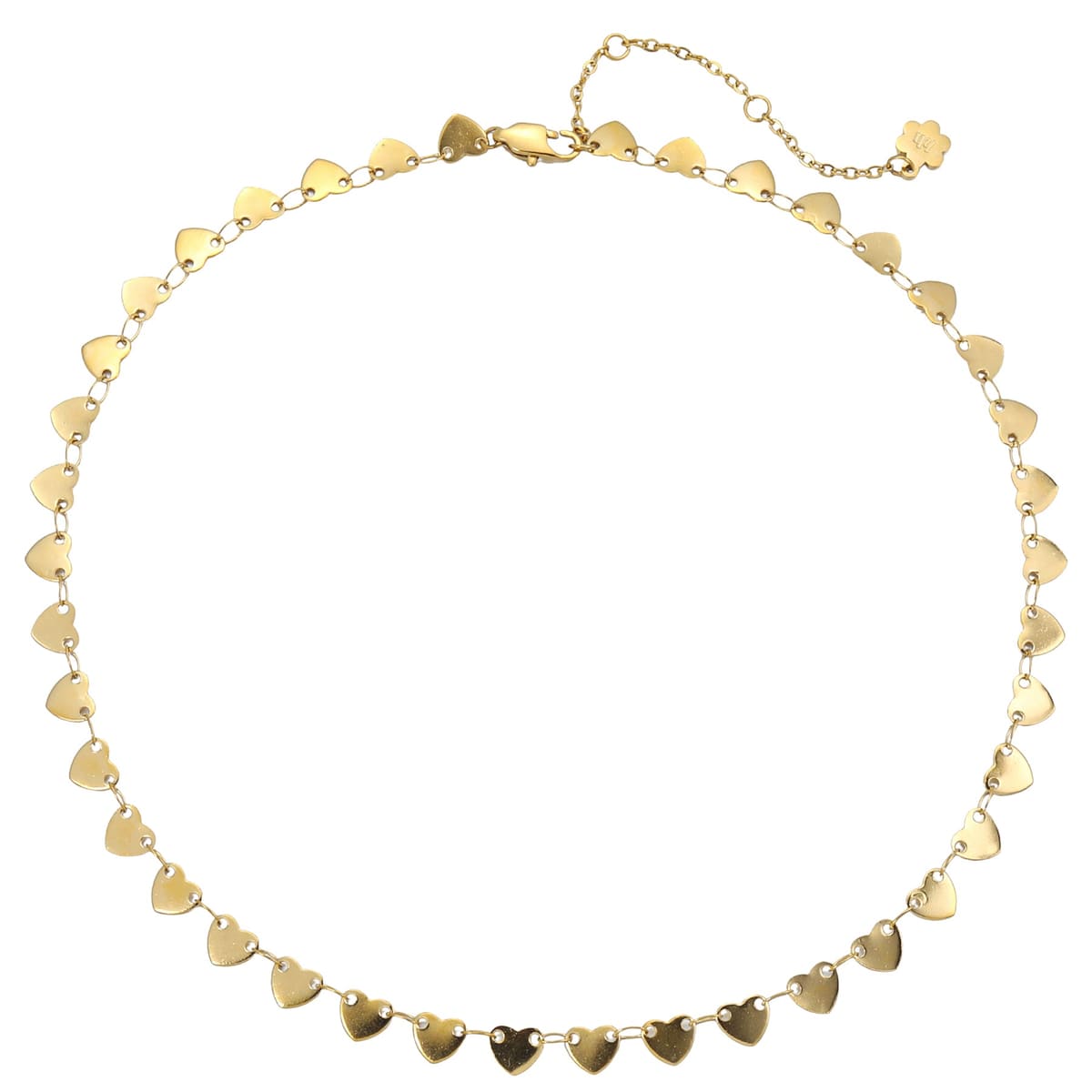Linked Heart Statement Necklace Waterproof