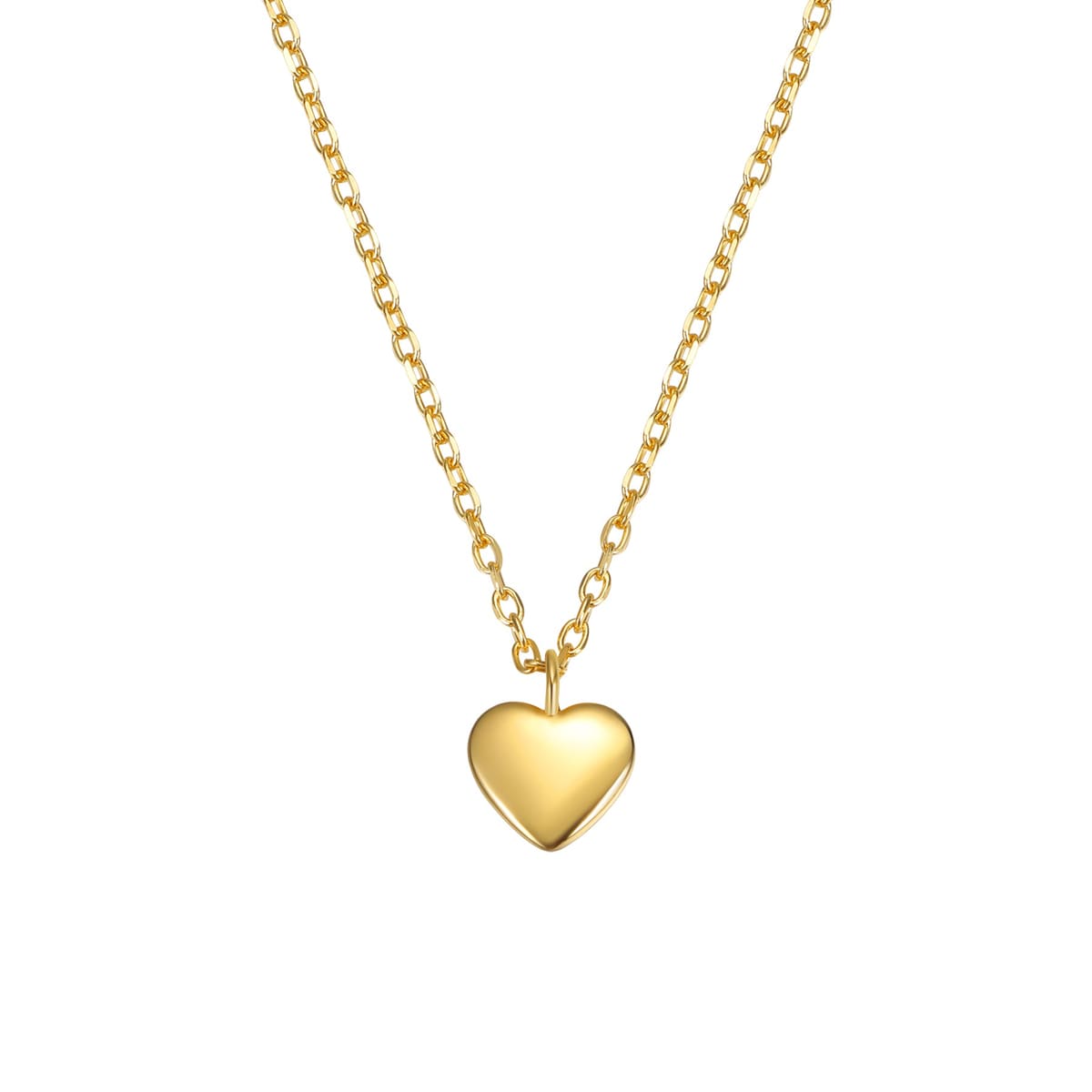 Love Heart Necklace Sterling Silver