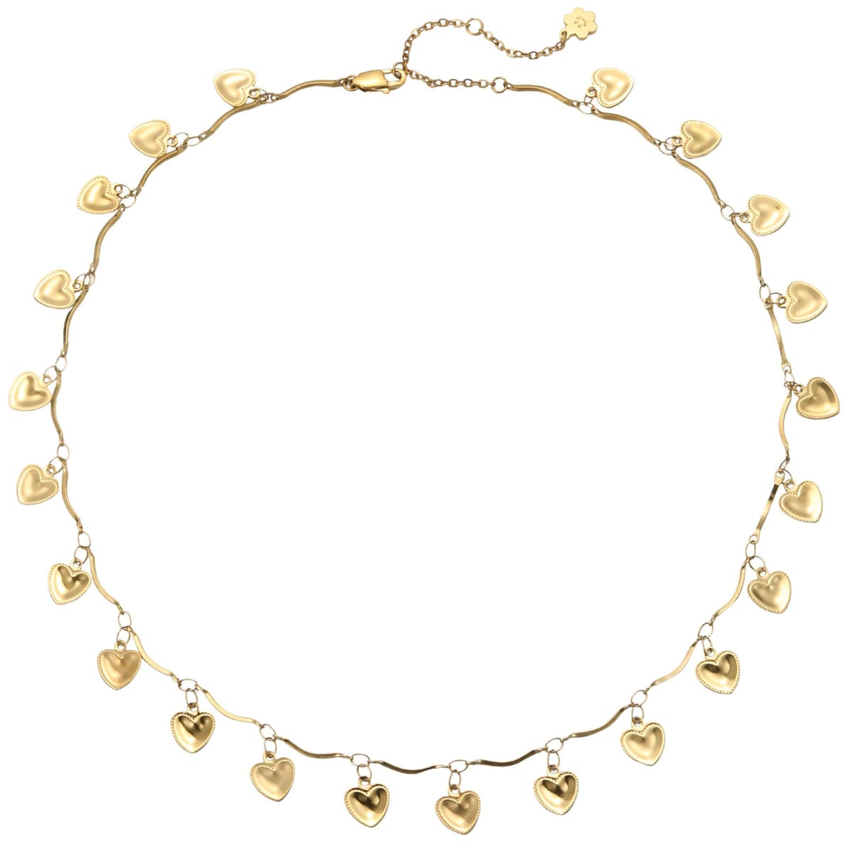 Love Heart Statement Necklace Waterproof