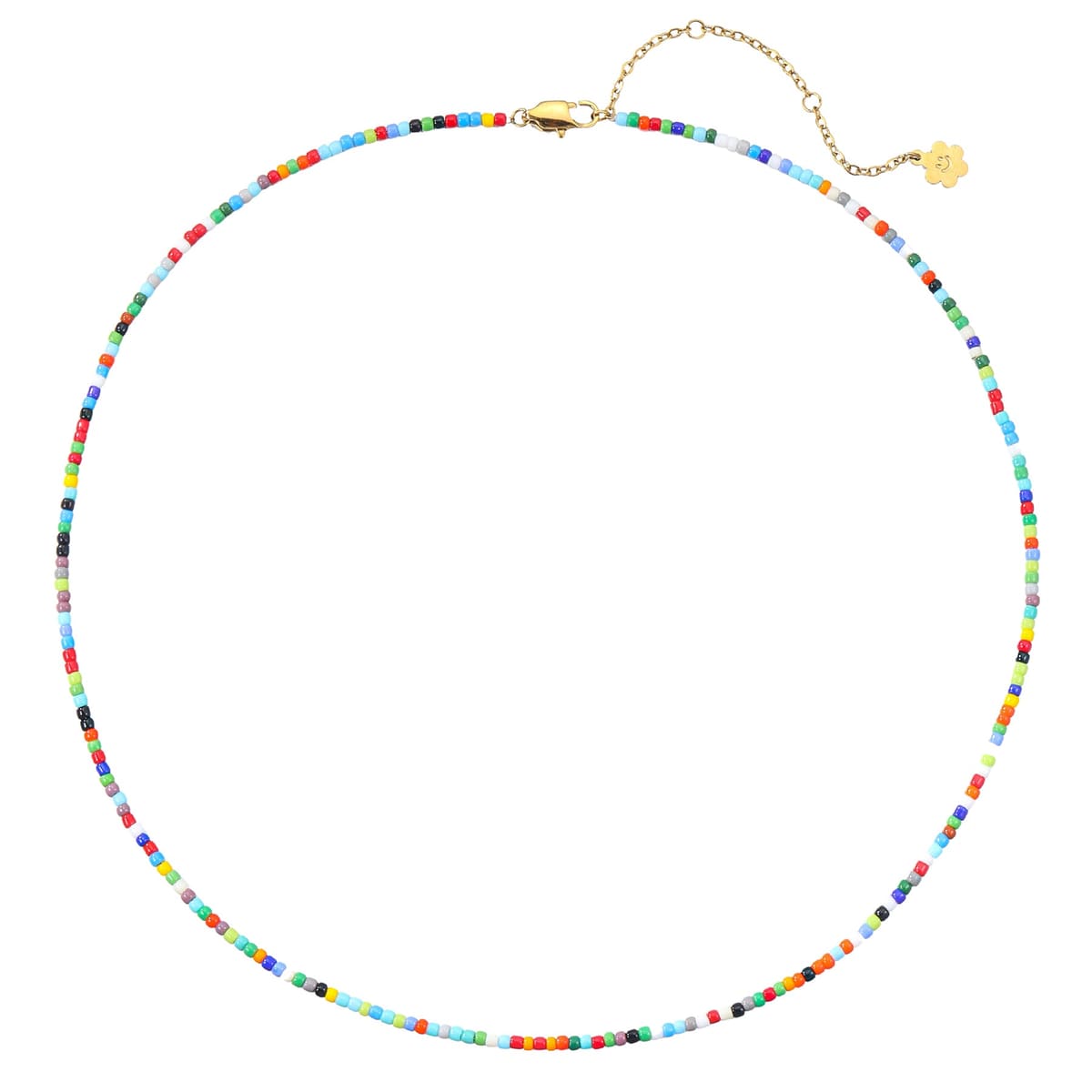 Multicolor Bead Necklace Waterproof