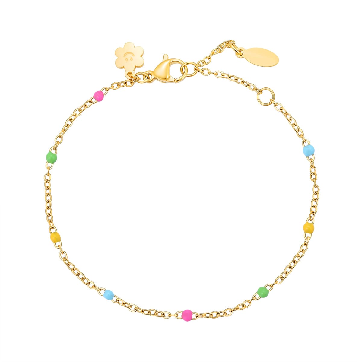 Rainbow Bead Bracelet Waterproof